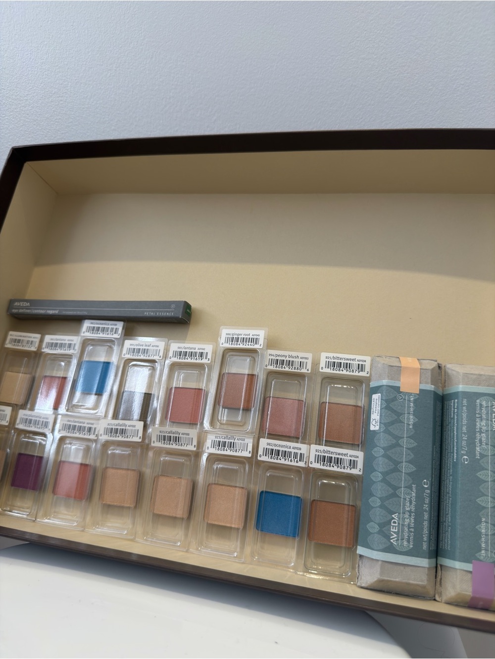 AVEDA Assorted Single Eyeshadow Refills in Neutral, Blue & Pink Tones